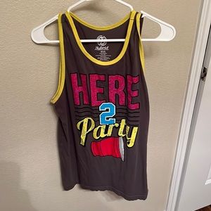 A tank top brand is Hybrid tees I bought this in south padre for spring break!